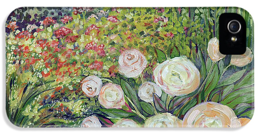 Impressionist iPhone 5s Case featuring the painting A Garden Romance by Jennifer Lommers