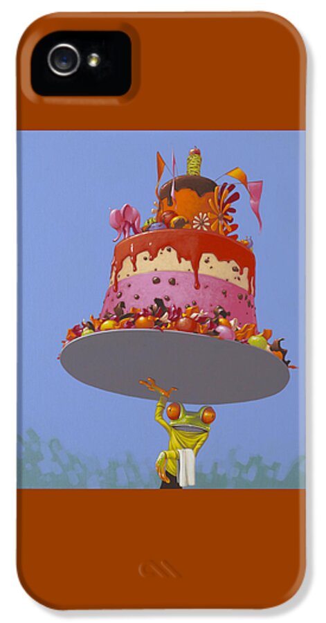 Cake iPhone 5s Case featuring the painting Cake by Jasper Oostland