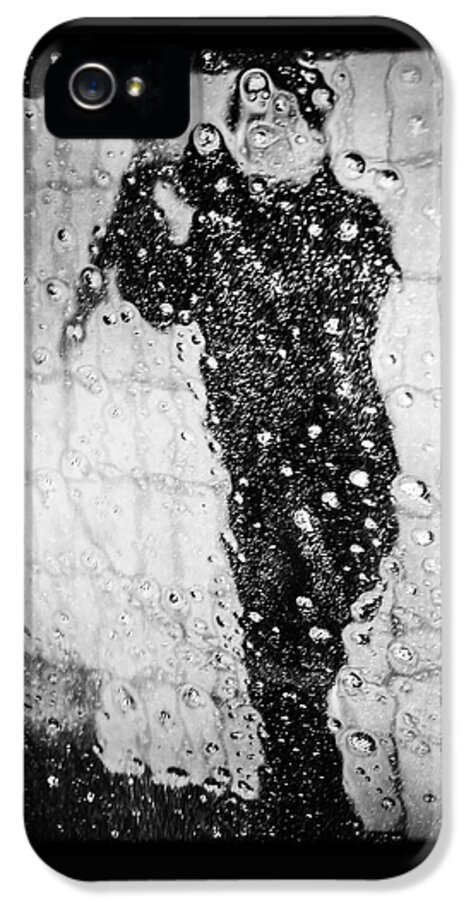 Carwash iPhone 5s Case featuring the photograph Carwash cool black and white abstract by Matthias Hauser