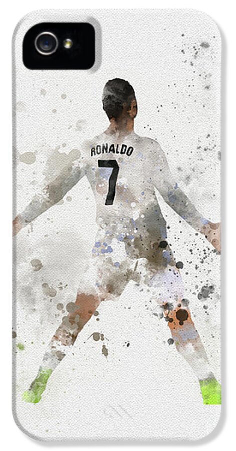 Cristiano Ronaldo iPhone 5s Case featuring the mixed media Cristiano Ronaldo by My Inspiration