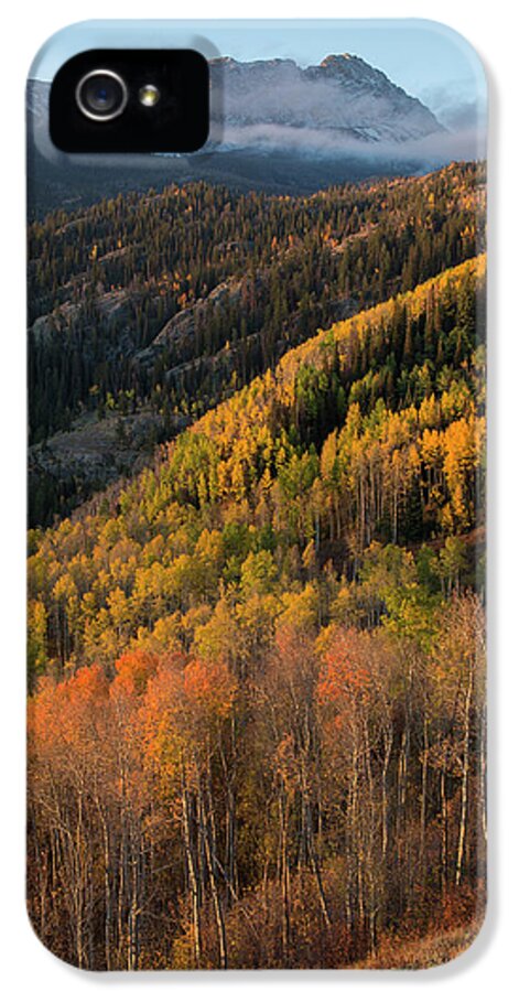 Autumn iPhone 5s Case featuring the photograph Eagle's Nest Peak Vertical by Aaron Spong