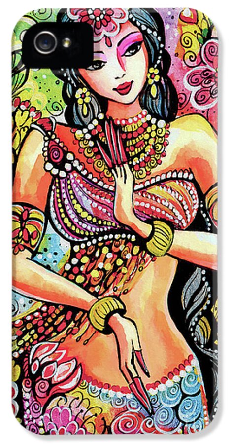 Indian Goddess iPhone 5s Case featuring the painting Kuan Yin by Eva Campbell