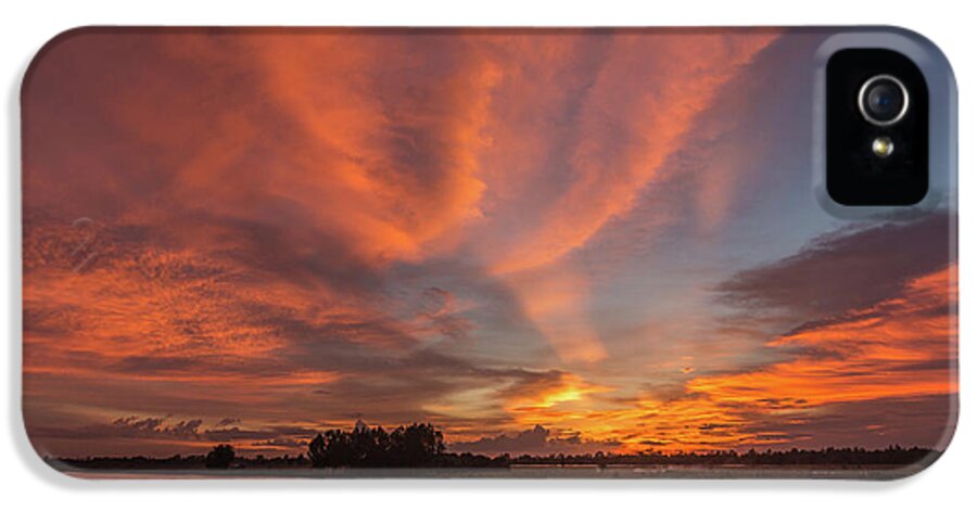 Sunset iPhone 5s Case featuring the photograph Mekong Sunset 3 by Werner Padarin