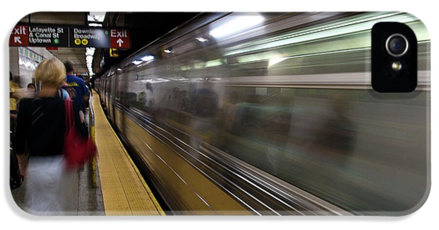 Broadway iPhone 5s Case featuring the photograph NYC Subway by Sebastian Musial