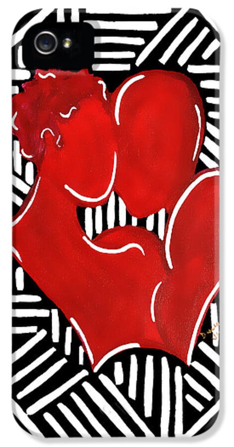 Love iPhone 5s Case featuring the photograph The Kiss by Diamin Nicole