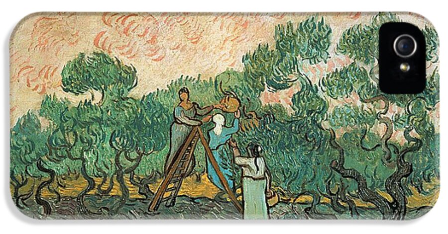 The iPhone 5s Case featuring the painting The Olive Pickers by Vincent van Gogh