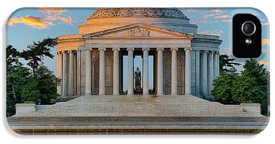 Thomas Jefferson iPhone 5s Case featuring the photograph Thomas Jefferson Memorial at Sunrise by Sebastian Musial