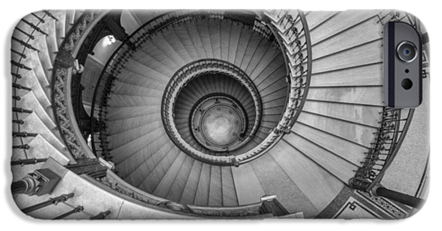 Spiral Staircase iPhone 6 Case featuring the photograph Ybl Palace Neorenessaince Spiral Staircase #2 by Judith Barath