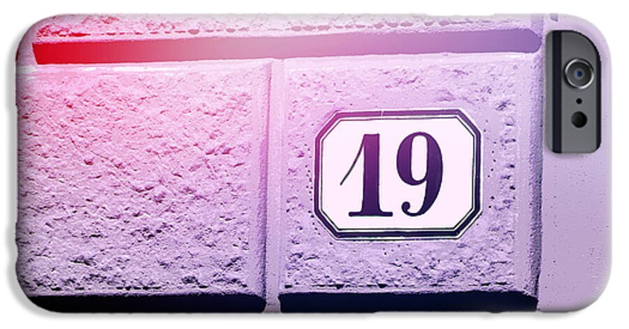 Nineteen iPhone 6 Case featuring the photograph 19 on Lavender Wall by Valerie Reeves