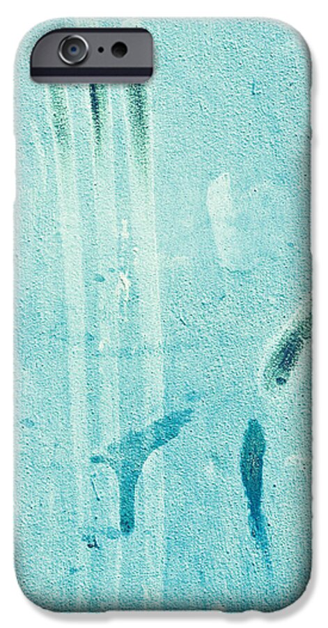 Abstract iPhone 6 Case featuring the photograph Blue stone background #2 by Tom Gowanlock