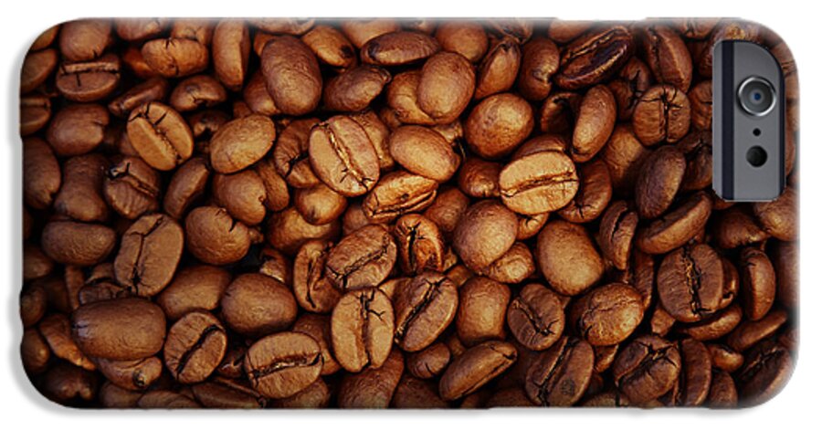 Bean iPhone 6 Case featuring the photograph Coffee beans #2 by Les Cunliffe