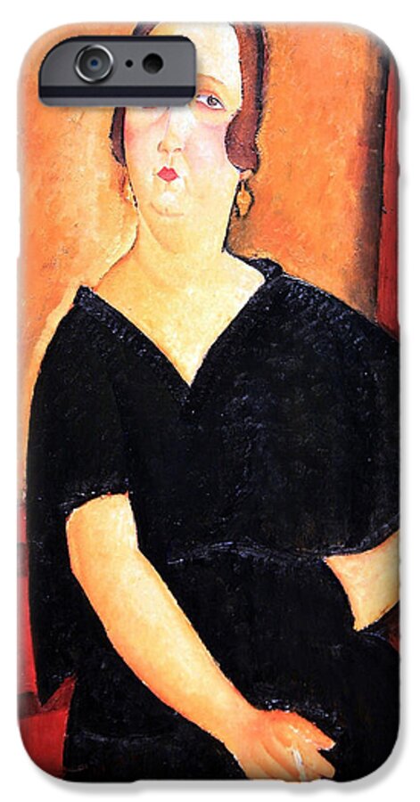 Madame Amedee iPhone 6 Case featuring the photograph Modigliani's Madame Amedee -- Woman With Cigarette #2 by Cora Wandel