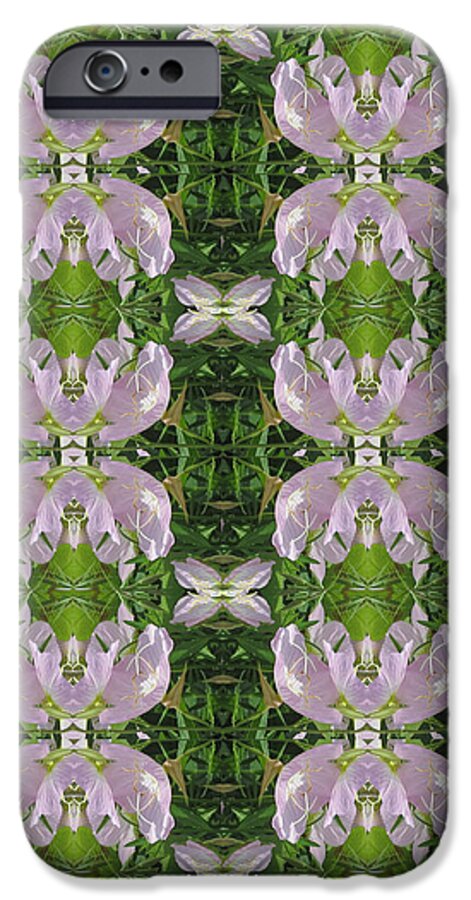  Heart iPhone 6 Case featuring the photograph Flowers from CherryHILL NJ America Silken Sparkle Purple Tone Graphically Enhanced Innovative Patter #3 by Navin Joshi