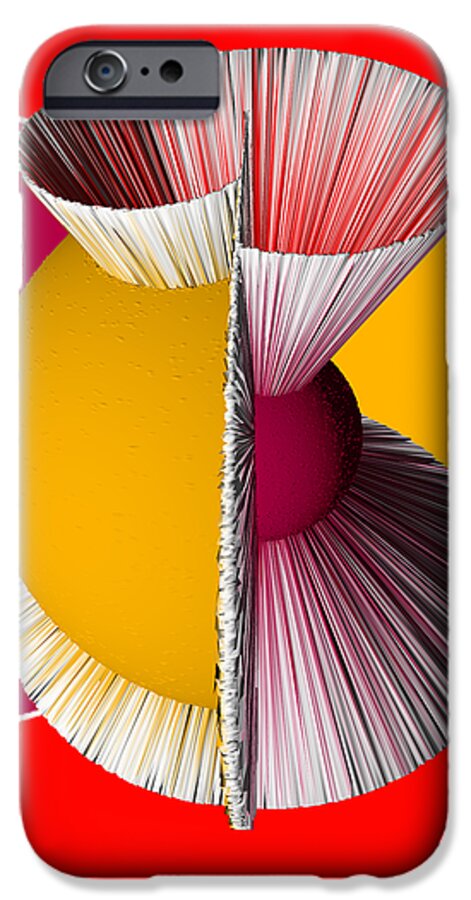 3d iPhone 6 Case featuring the digital art 3D Abstract 16 by Angelina Tamez