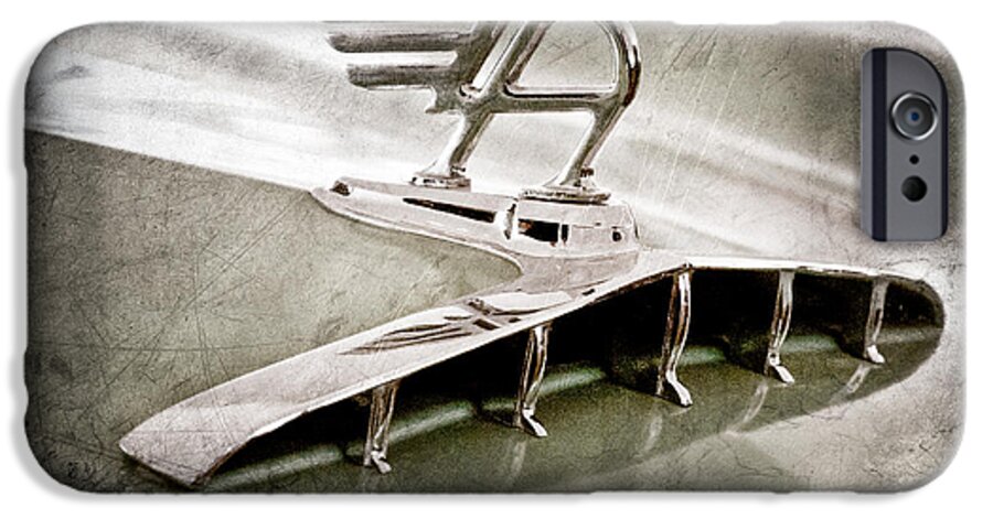 1957 Austin Cambrian 4 Door Saloon Hood Ornament iPhone 6 Case featuring the photograph 1957 Austin Cambrian 4 Door Saloon Hood Ornament #5 by Jill Reger