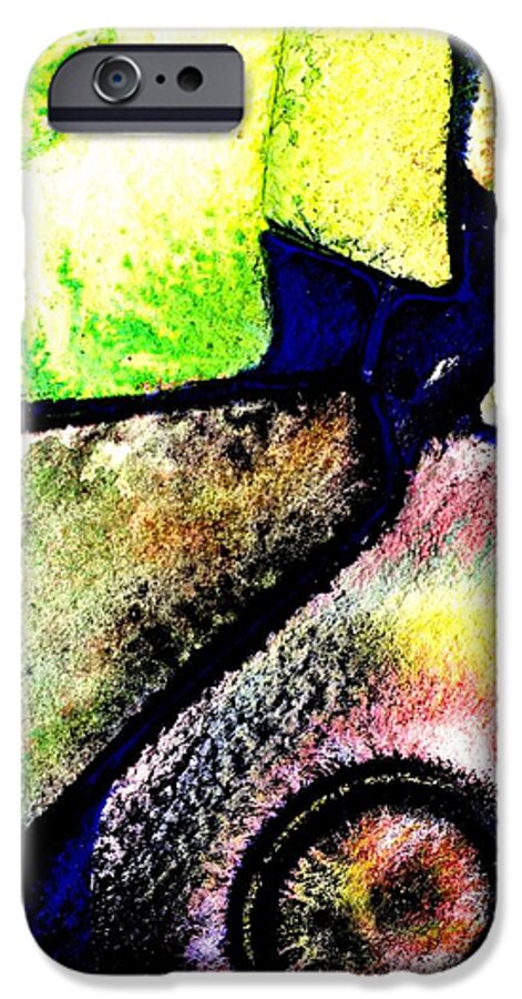 Abstract Landscape iPhone 6 Case featuring the mixed media Abstract 57 by John Nolan