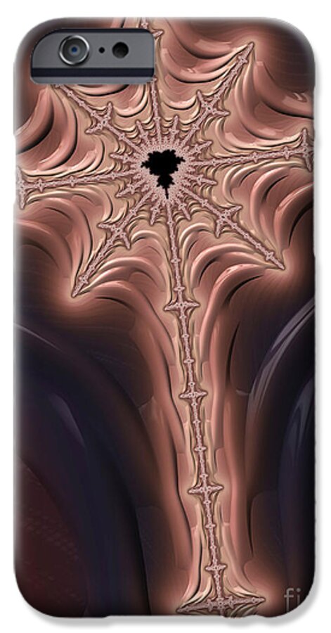 Pattern iPhone 6 Case featuring the digital art Abstract Cross II by Heidi Smith