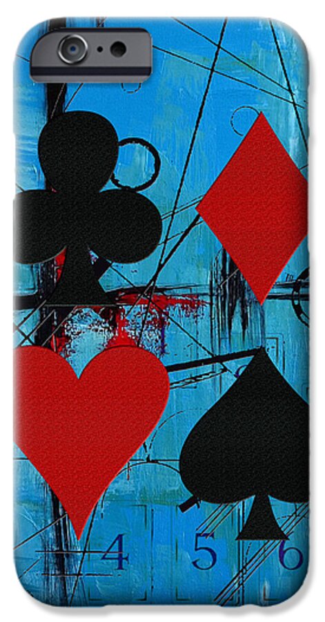 Cards iPhone 6 Case featuring the painting Abstract Tarot Art 012 by Corporate Art Task Force