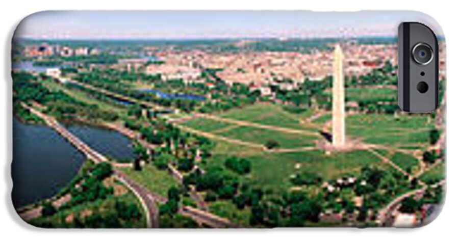 Photography iPhone 6 Case featuring the photograph Aerial Washington Dc Usa by Panoramic Images