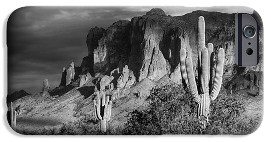 Arizona iPhone 6 Case featuring the photograph After The Rain in Black and White by Saija Lehtonen