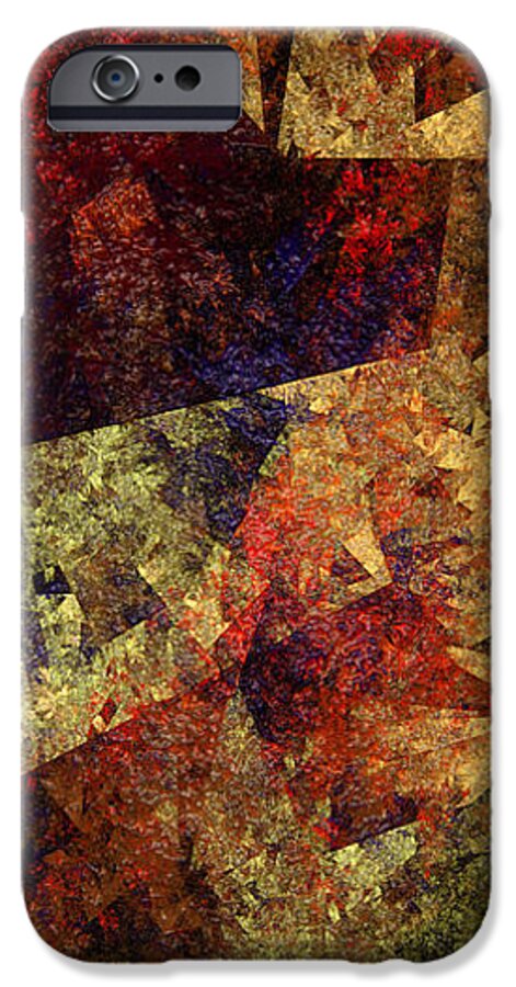 Abstract iPhone 6 Case featuring the digital art Autumn Road by Andee Design