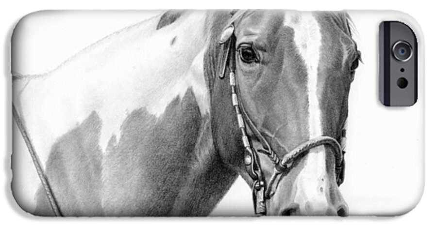 Michelle Grant iPhone 6 Case featuring the painting B and W study by JQ Licensing