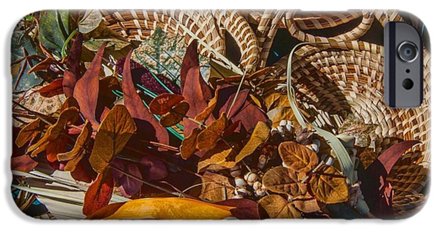 Charleston Sweetgrass Baskets iPhone 6 Case featuring the photograph Basquet Bouquet by Edward Shmunes