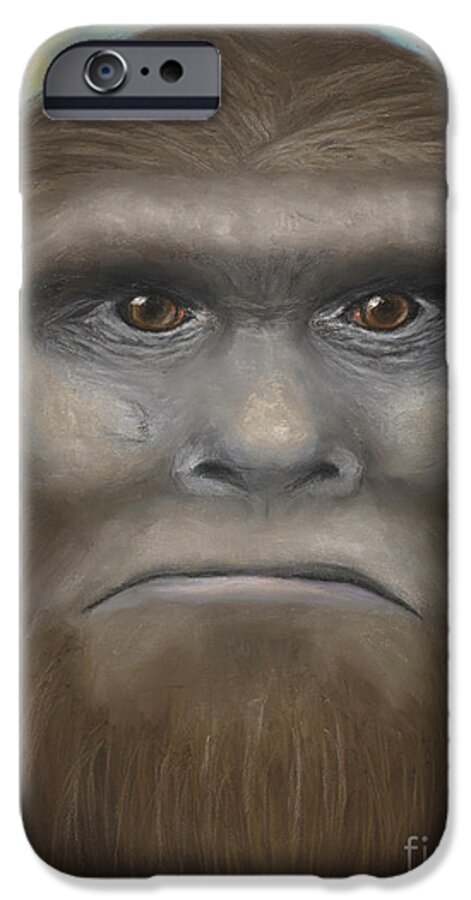 Bigfoot iPhone 6 Case featuring the painting Bigfoot by Rebekah Sisk