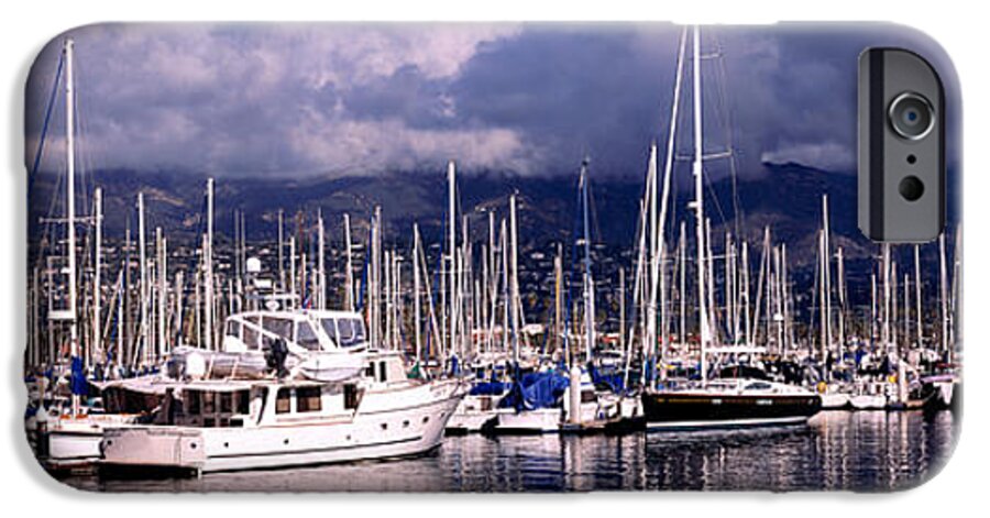 Photography iPhone 6 Case featuring the photograph Boats At A Harbor, Santa Barbara by Panoramic Images