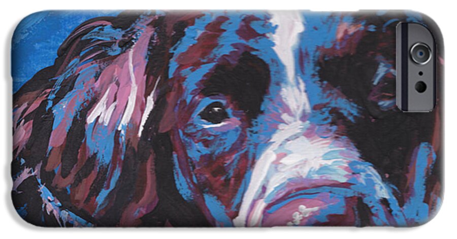 Brittany iPhone 6 Case featuring the painting Britt Beauty by Lea S