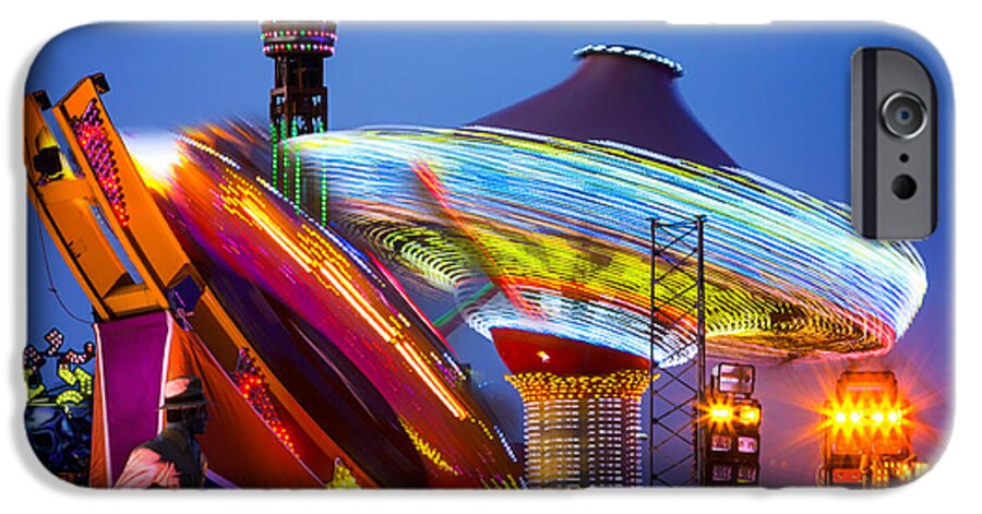 Amusement Park iPhone 6 Case featuring the photograph Casino Pier Rides Seaside Heights by Jerry Fornarotto