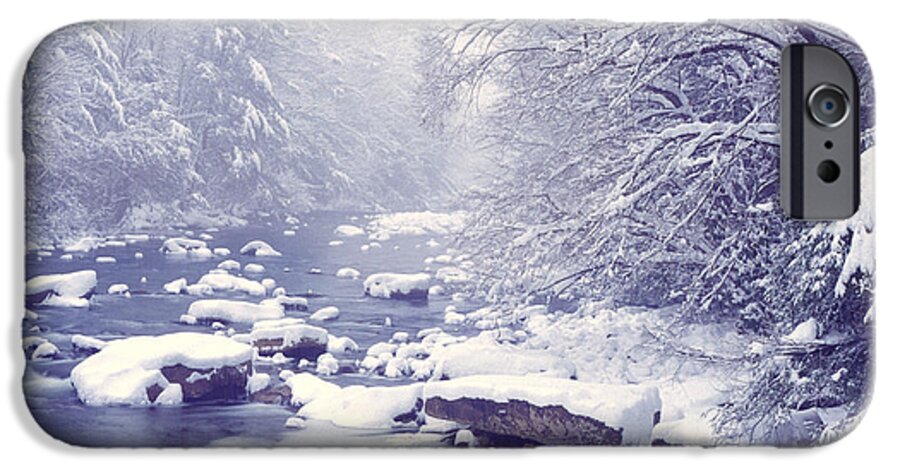 West Virginia iPhone 6 Case featuring the photograph Cranberry River Heavy Snow by Thomas R Fletcher