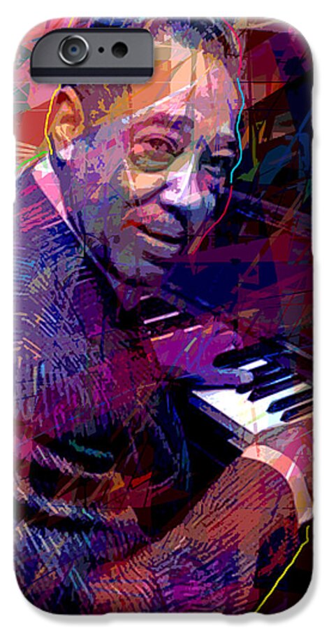 Jazz Art iPhone 6 Case featuring the painting Duke Ellington At The Piano by David Lloyd Glover