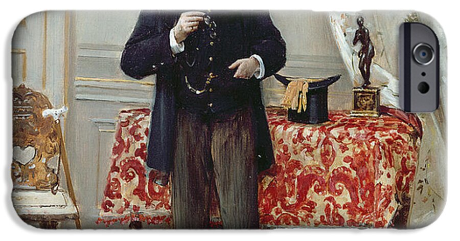 Edmond Taigny iPhone 6 Case featuring the painting Edmond Taigny by Jean Beraud