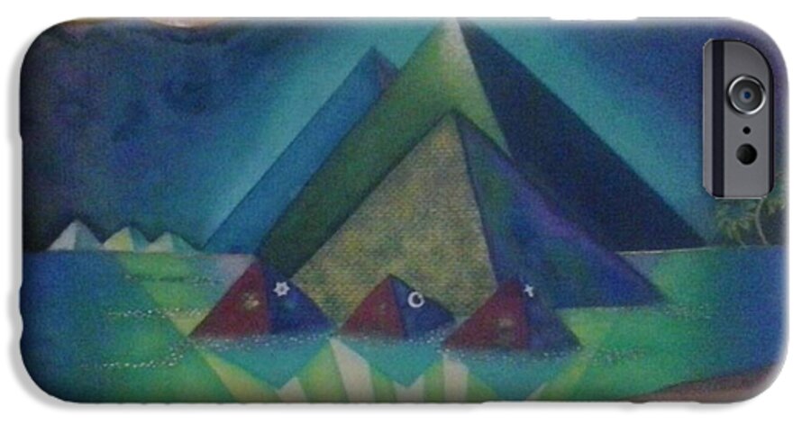Buildings -pyramids iPhone 6 Case featuring the painting El De Grande by Steven Taylor