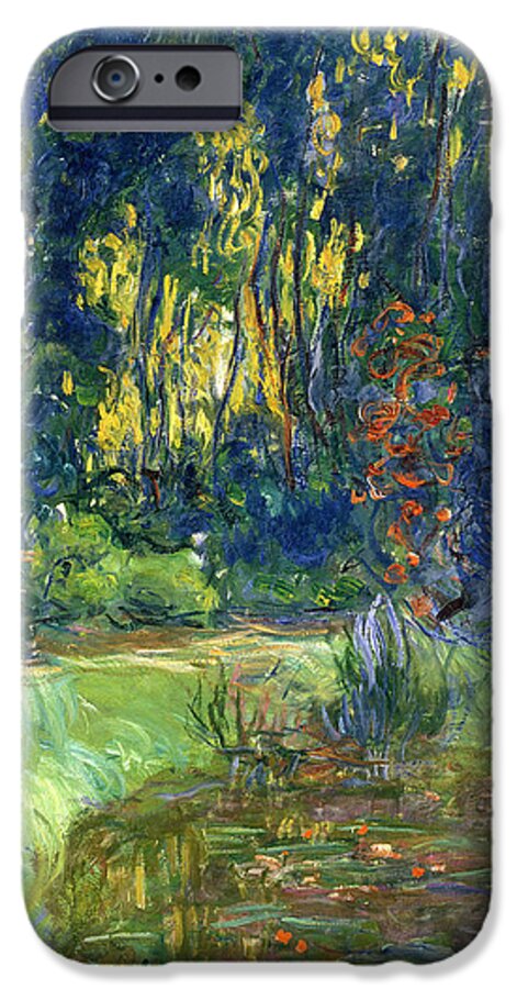 Pond; Impressionist iPhone 6 Case featuring the painting Garden of Giverny by Claude Monet