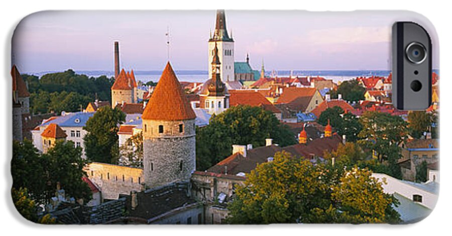 Photography iPhone 6 Case featuring the photograph High Angle View Of A City, Tallinn by Panoramic Images