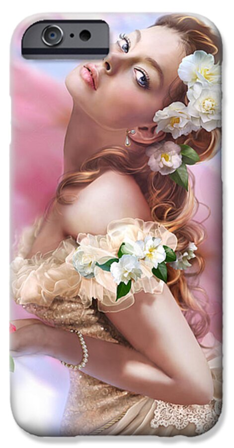 Adult iPhone 6 Case featuring the photograph Lady Of The Camellias by MGL Meiklejohn Graphics Licensing