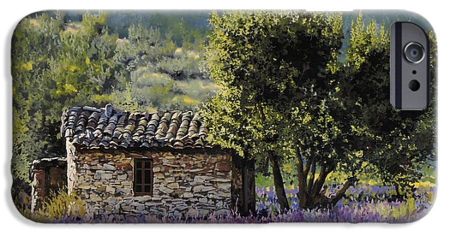 Lavender iPhone 6 Case featuring the painting Lala Vanda by Guido Borelli