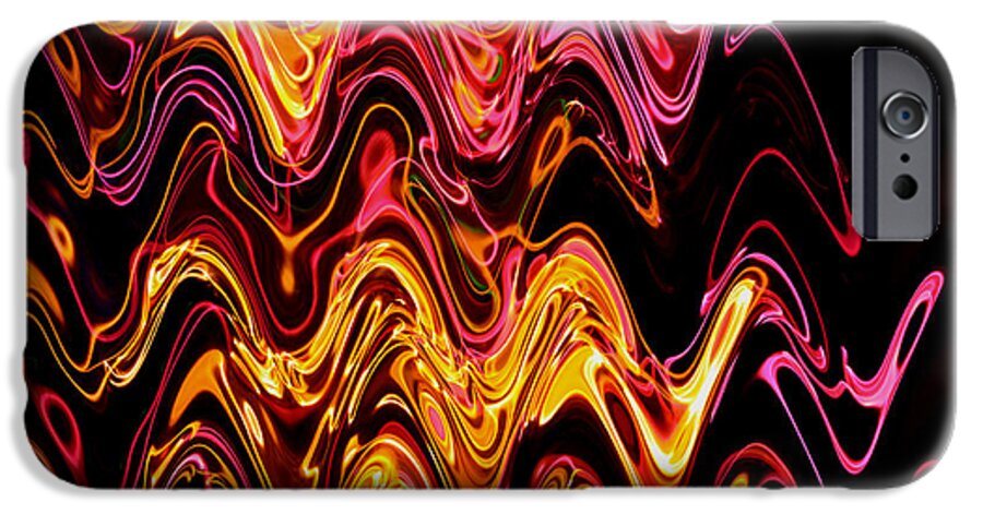 Abstract iPhone 6 Case featuring the photograph Light painting 2 by Delphimages Photo Creations