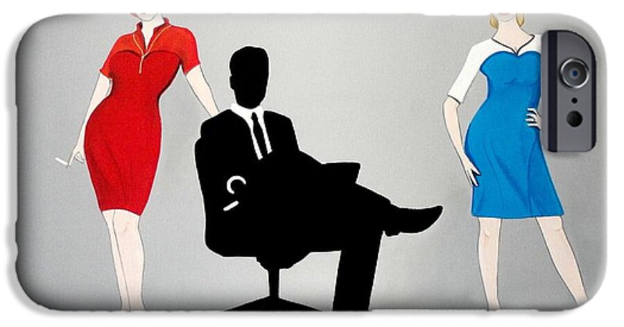 John Lyes iPhone 6 Case featuring the painting Mad Men in Technicolor by John Lyes