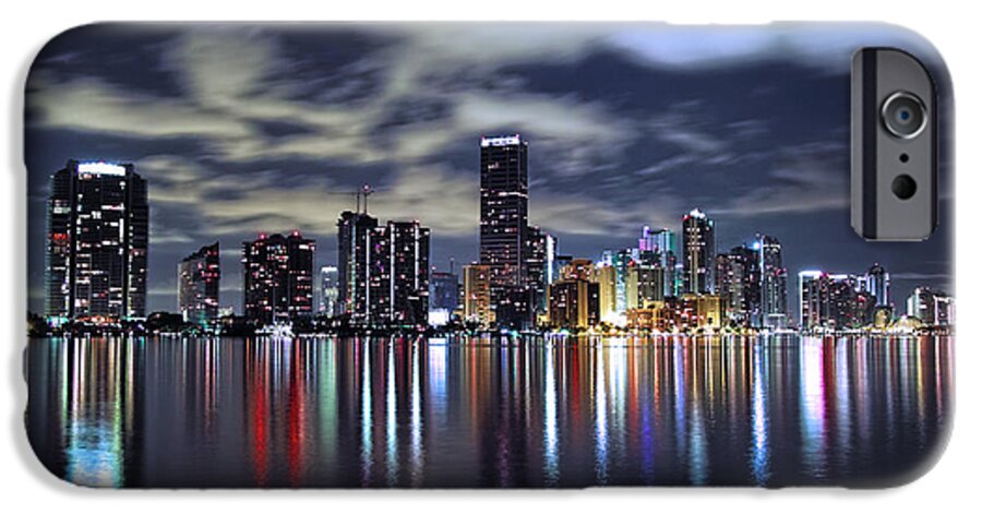 Miami iPhone 6 Case featuring the photograph Miami Skyline by Gary Dean Mercer Clark