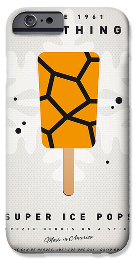 Superheroes iPhone 6 Case featuring the digital art My SUPERHERO ICE POP - The Thing by Chungkong Art