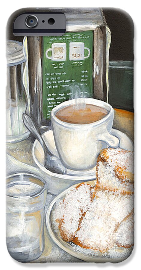 New Orleans iPhone 6 Case featuring the painting New Orleans Night Treat by Elaine Hodges