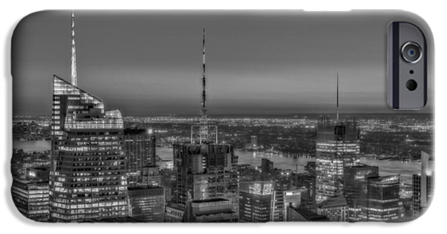 Manhattan iPhone 6 Case featuring the photograph New York City Midtown BW by Susan Candelario