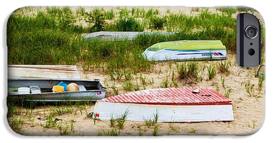 Parade Of Colorful Boats iPhone 6 Case featuring the photograph Parade of Colorful Boats by Michelle Constantine
