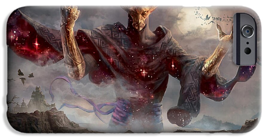 Magic iPhone 6 Case featuring the digital art Phenax God of Deception by Ryan Barger