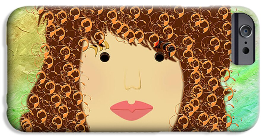 Andee Design iPhone 6 Case featuring the digital art Porcelain Doll 38 by Andee Design