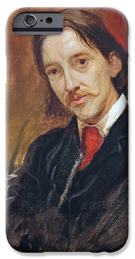 Portrait Of Robert Louis Stevenson iPhone 6 Case featuring the painting Portrait of Robert Louis Stevenson by William Blake Richmond