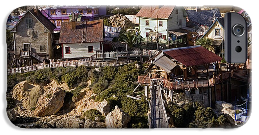 Village iPhone 6 Case featuring the photograph Seaside Village Under The Cliffs, Malta by Tim Holt